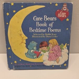 Care Bears Book Of Bedtime Poems Vintage 1980s Small Hardcover Fair Condition